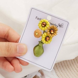 Sunflower Brooch