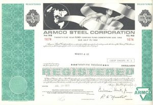 Armco Steel Corporation Certificate