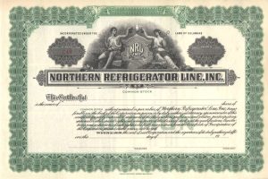 Northern Refrigerator Line Inc Certificate