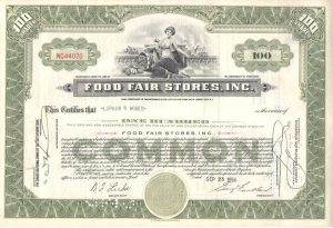 Food Fair Stores Inc. Certificate