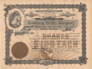 Southern Realty Company Certificate