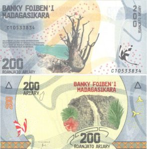 Madagaskarský ariary 200