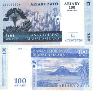 Madagaskarský ariary 100