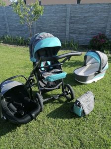 Baby stroller Bebetto Vulcano triple combination