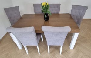 Luxusní jídelní stůl Massiv + 6 židle