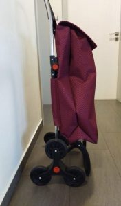 ROLSER SHOPPING BAG ON WHEELS, WINE