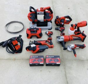 13-piece EINHELL cordless tool set