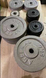 Dumbbells + discs (25 mm hole)