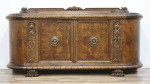 Antique carved chest of drawers/sideboard on lion's paws