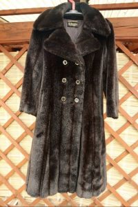 artificial fur coat, imported from France