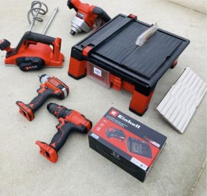 6-piece cordless tool set Einhell