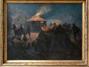 Věšín Jaroslav, Night Battle, Oil