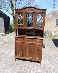 dresser showcase antique rustic Dutch furniture