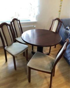 Dining table, chairs - luxury