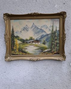 Signed oil painting