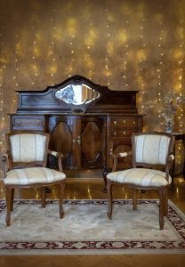 Baroque renovated sideboard, chest of drawers