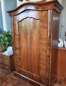 Biedermeier single-door wardrobe for sale in beautiful condition