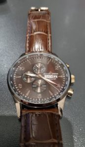 Jacques Lemans 1-1844 brown men's watch