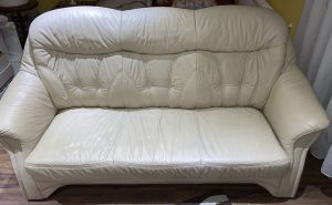 3-part leather sofa
