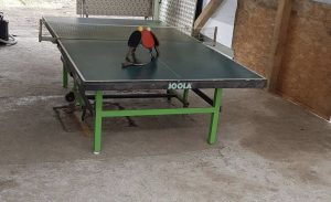 Joola Rollomat indoor competition ping pong table. ITTF