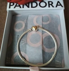 Pandora Bracelet New 14K Gold Chain Bp.IV.XIV.Posta
