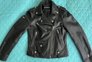 Women's Superdry leather jacket in perfect condition