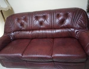 Genuine leather set 3+2+1 for sale