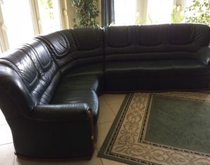 Andante leather corner sofa