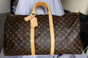 Louis Vuitton Keepall 55 vintage travel bag