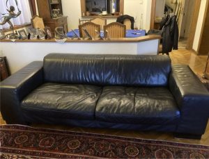 Leather sofa, Black, very comfortable