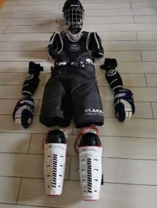 Bauer hockey protective equipment for children, complete, with jersey