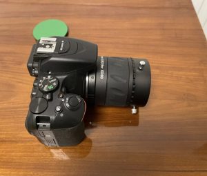 Nikon D5600 astro camera frame and adapters