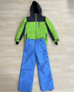New Protest 152 boy's ski suit (jacket+pants), green and blue, for sale