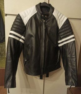 Fight Club Mayhem Black Motorcycle Leather Jacket