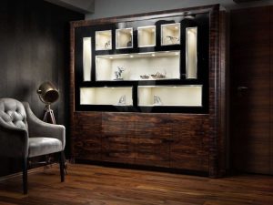 Art-Deco style. custom-made cabinet