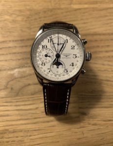 Longines master collection moonphase chronograph