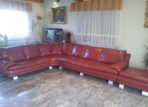 Italian design leather sofa for sale