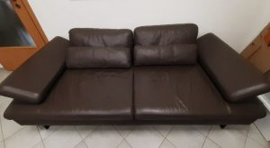 Leather sofa set