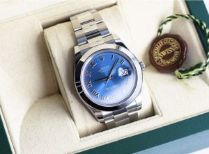 Rolex Datejust II 116300 Azzurro Blue Roman - Full set