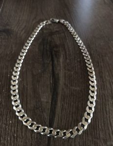 Men's silver necklace