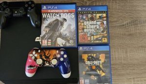 PS4 Pro Console with 3 games for sale