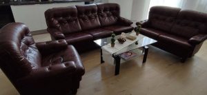 Leather sofa set (3-2-1)