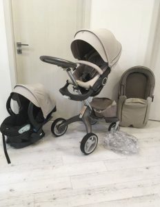 Stokke Xplory beige stroller set