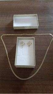 New 14K gold jewelry - earrings (flower) and/or necklace