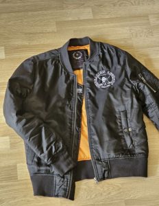 Hungarian Legends bomber jacket with high-quality, durable embroidery.
