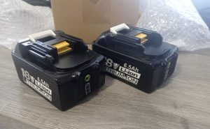 2 Makita compatible batteries 6.5 Ah