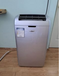 Whirpool mobile air conditioner with remote control 3 5kw